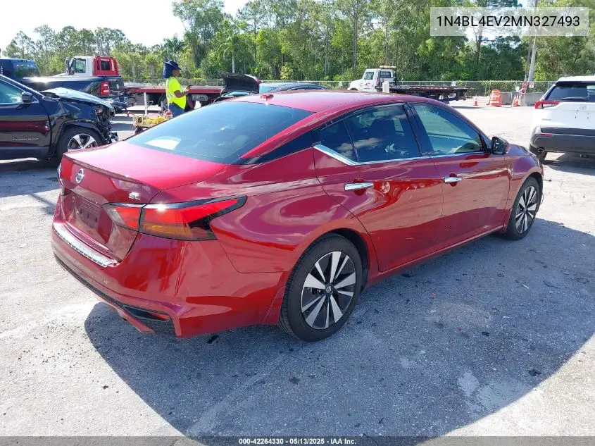 2021 Nissan Altima Sl Fwd VIN: 1N4BL4EV2MN327493 Lot: 42264330