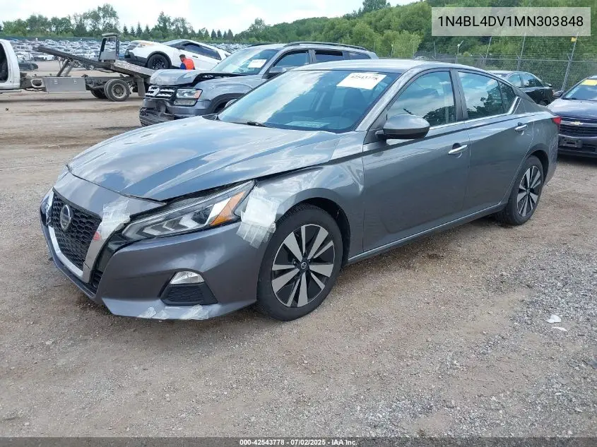 2021 Nissan Altima Sv Fwd VIN: 1N4BL4DV1MN303848 Lot: 42543778