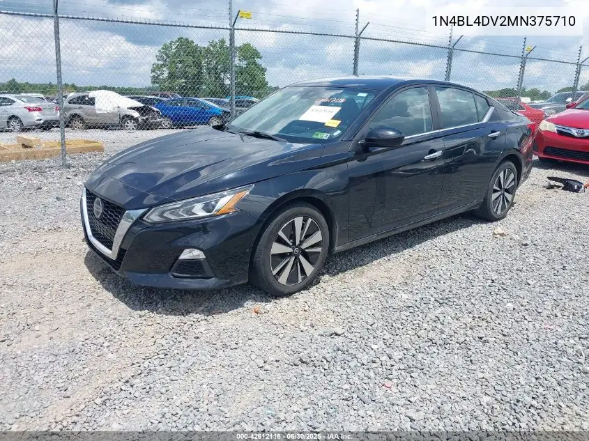 2021 Nissan Altima Sv Fwd VIN: 1N4BL4DV2MN375710 Lot: 42612116