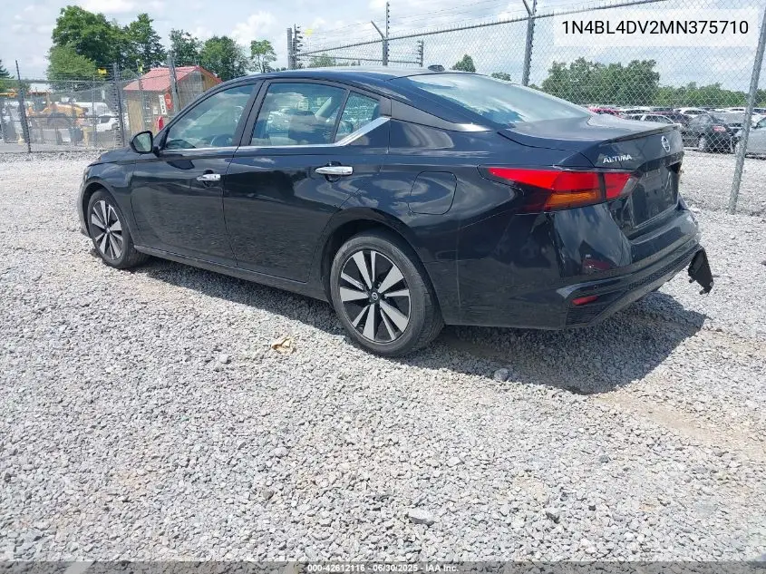 2021 Nissan Altima Sv Fwd VIN: 1N4BL4DV2MN375710 Lot: 42612116