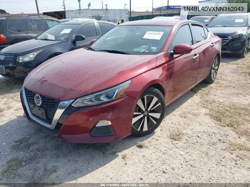 2022 Nissan Altima Sv Fwd VIN: 1N4BL4DVXNN362043 Lot: 41943600