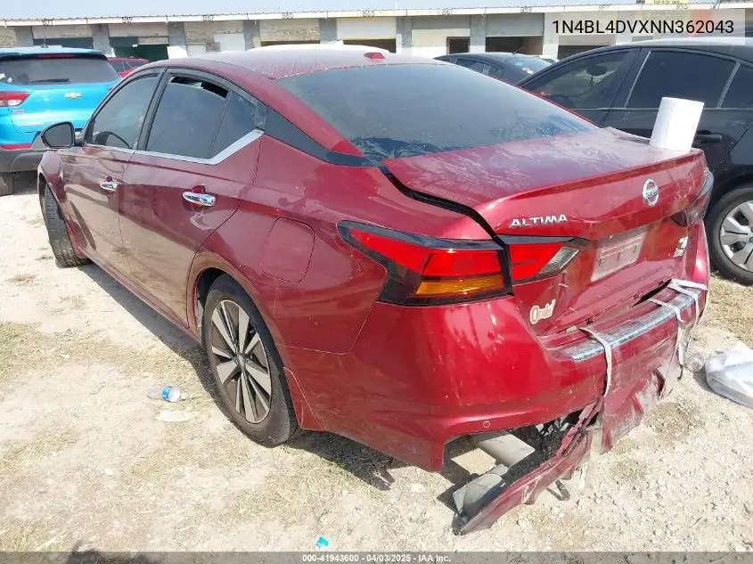 2022 Nissan Altima Sv Fwd VIN: 1N4BL4DVXNN362043 Lot: 41943600