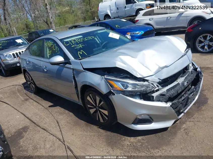 2022 Nissan Altima Sv Fwd VIN: 1N4BL4DV4NN322539 Lot: 41985083