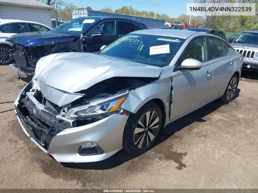 2022 Nissan Altima Sv Fwd VIN: 1N4BL4DV4NN322539 Lot: 41985083