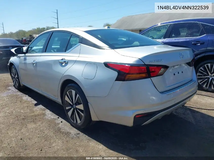 2022 Nissan Altima Sv Fwd VIN: 1N4BL4DV4NN322539 Lot: 41985083