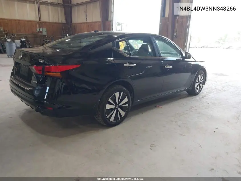 2022 Nissan Altima Sv Intelligent Awd VIN: 1N4BL4DW3NN348266 Lot: 42603883