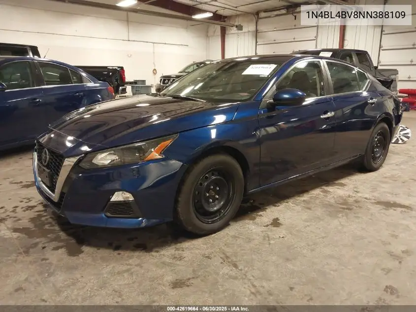2022 Nissan Altima S Fwd VIN: 1N4BL4BV8NN388109 Lot: 42619664