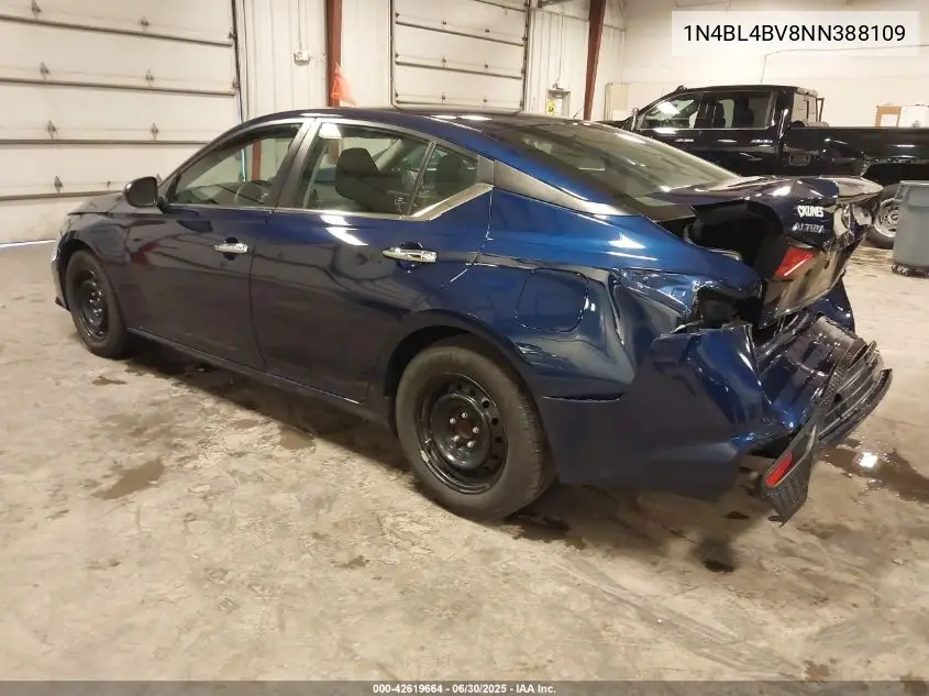 2022 Nissan Altima S Fwd VIN: 1N4BL4BV8NN388109 Lot: 42619664