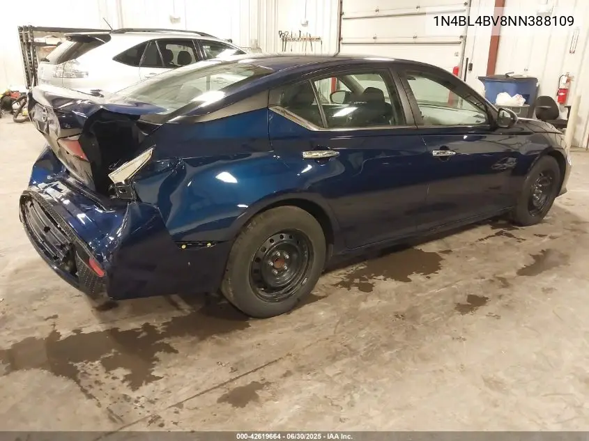 2022 Nissan Altima S Fwd VIN: 1N4BL4BV8NN388109 Lot: 42619664