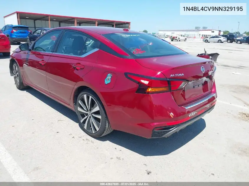 2022 Nissan Altima Sr Fwd VIN: 1N4BL4CV9NN329195 Lot: 42627889