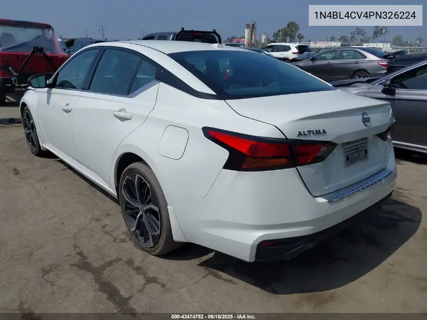 2023 Nissan Altima Sr Fwd VIN: 1N4BL4CV4PN326224 Lot: 42474752