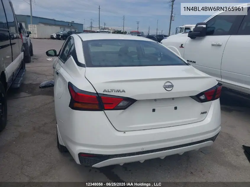 2024 Nissan Altima S VIN: 1N4BL4BW6RN365961 Lot: 12348058