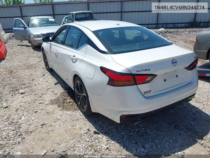 2024 Nissan Altima Sr Fwd VIN: 1N4BL4CV6RN344274 Lot: 42254439