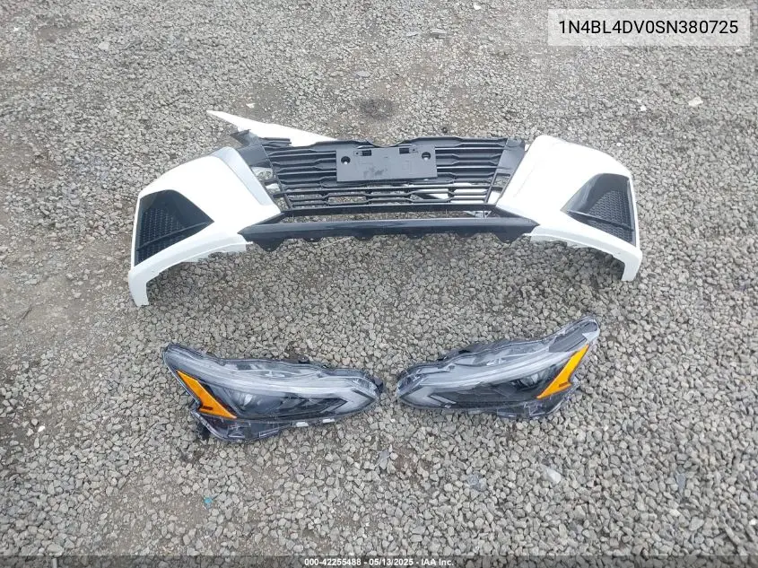 2025 Nissan Altima Sv Fwd VIN: 1N4BL4DV0SN380725 Lot: 42255488