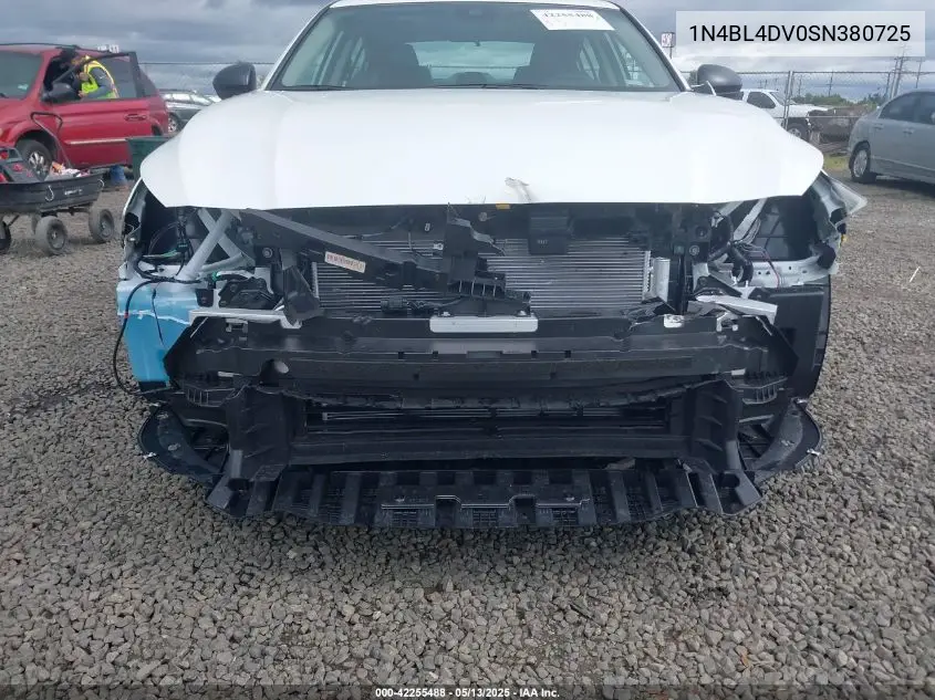 2025 Nissan Altima Sv Fwd VIN: 1N4BL4DV0SN380725 Lot: 42255488