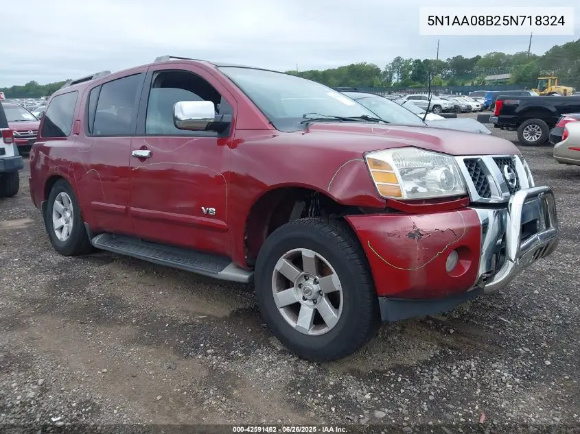 2005 Nissan Armada Le VIN: 5N1AA08B25N718324 Lot: 42591462