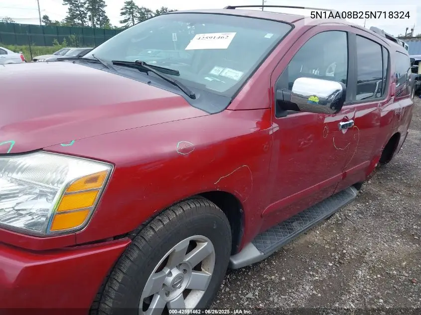 2005 Nissan Armada Le VIN: 5N1AA08B25N718324 Lot: 42591462