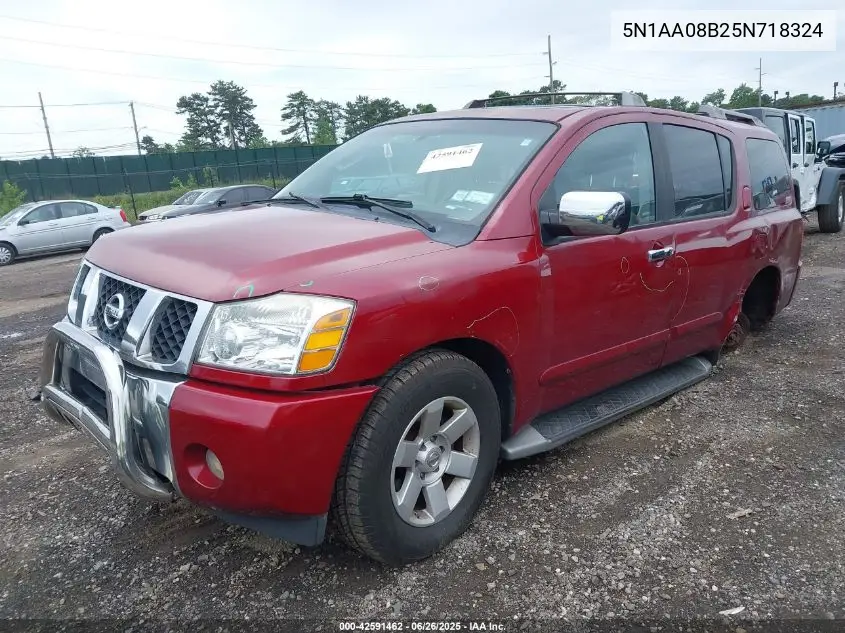 2005 Nissan Armada Le VIN: 5N1AA08B25N718324 Lot: 42591462