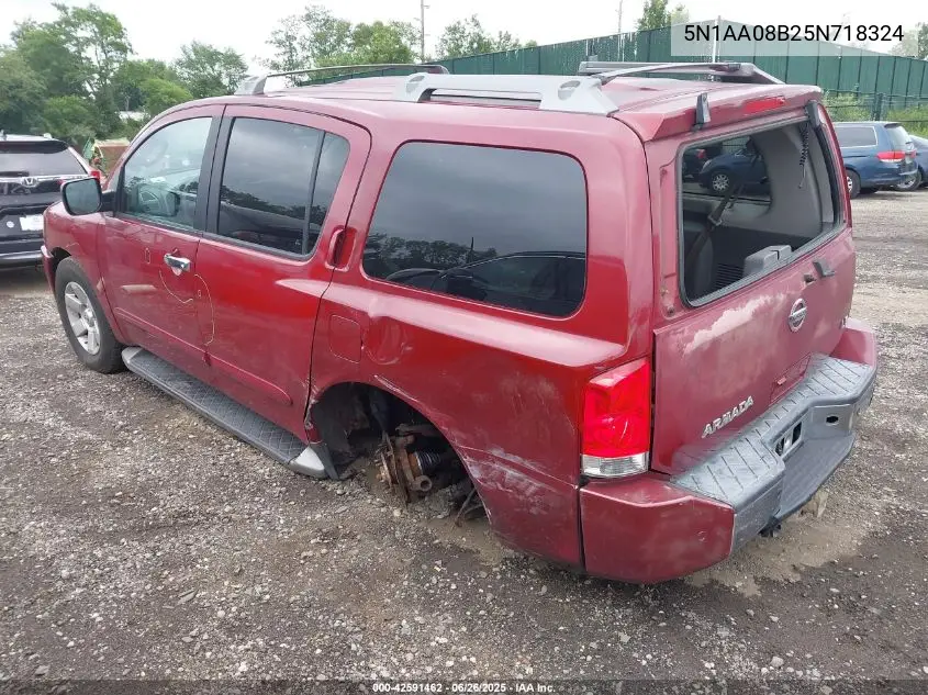 2005 Nissan Armada Le VIN: 5N1AA08B25N718324 Lot: 42591462