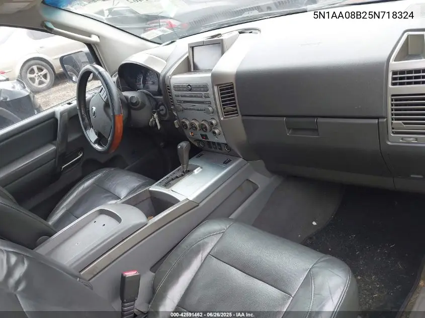 2005 Nissan Armada Le VIN: 5N1AA08B25N718324 Lot: 42591462