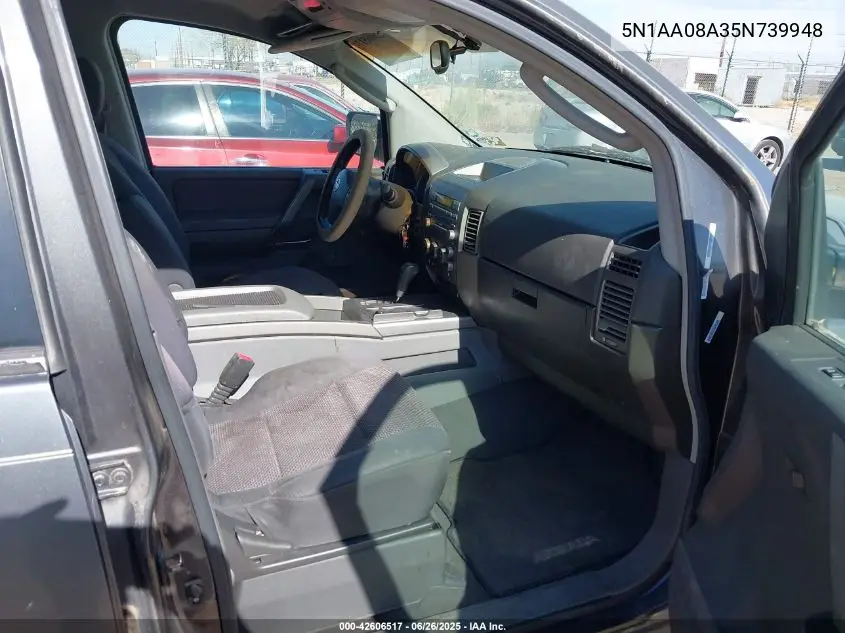 2005 Nissan Armada Se VIN: 5N1AA08A35N739948 Lot: 42606517