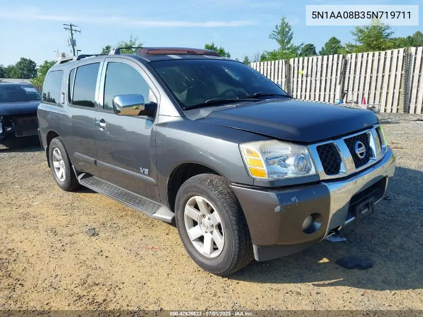 2005 Nissan Armada Se/Le VIN: 5N1AA08B35N719711 Lot: 42626823