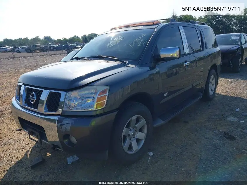 2005 Nissan Armada Se/Le VIN: 5N1AA08B35N719711 Lot: 42626823