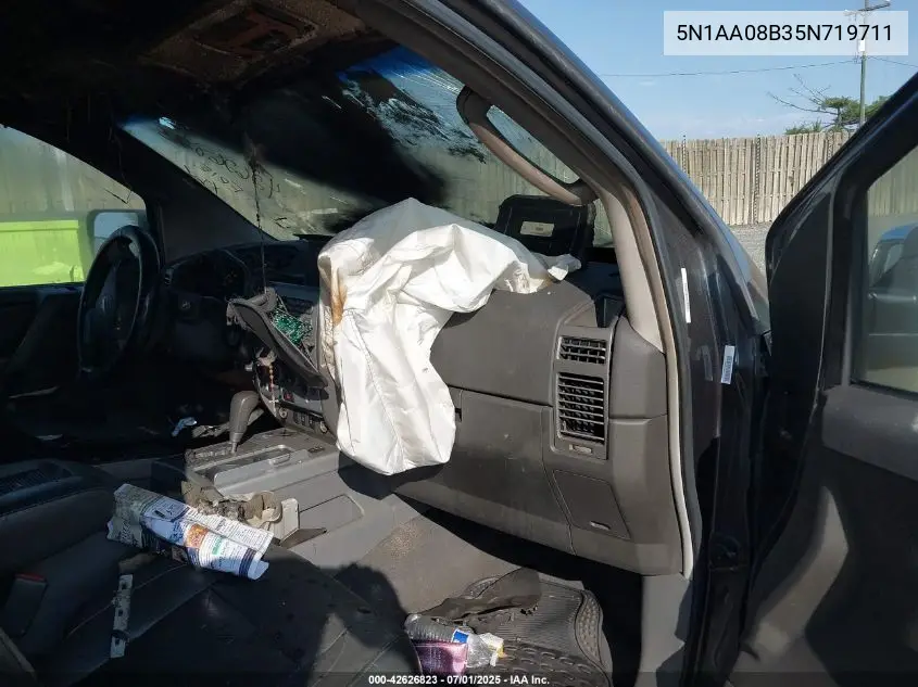 2005 Nissan Armada Se/Le VIN: 5N1AA08B35N719711 Lot: 42626823