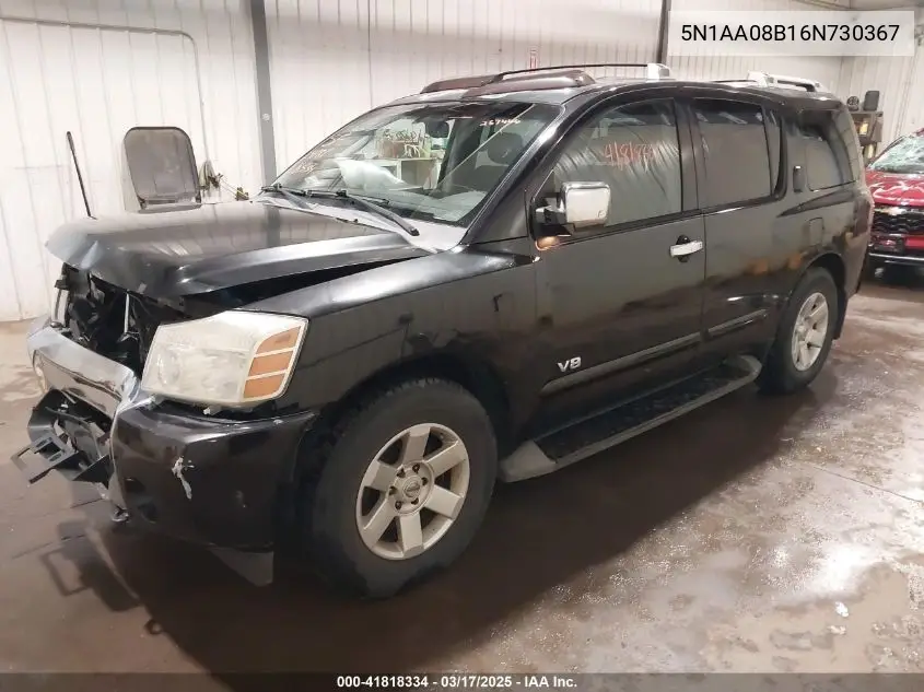 2006 Nissan Armada Le VIN: 5N1AA08B16N730367 Lot: 41818334