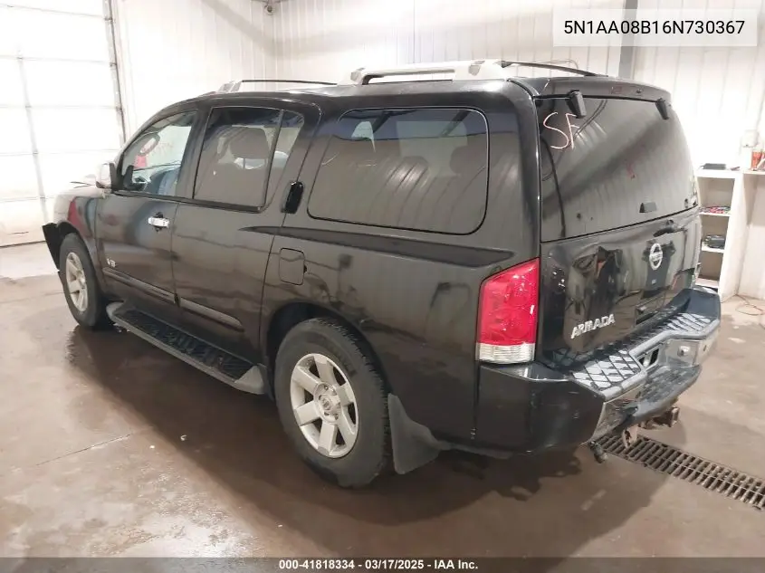 2006 Nissan Armada Le VIN: 5N1AA08B16N730367 Lot: 41818334