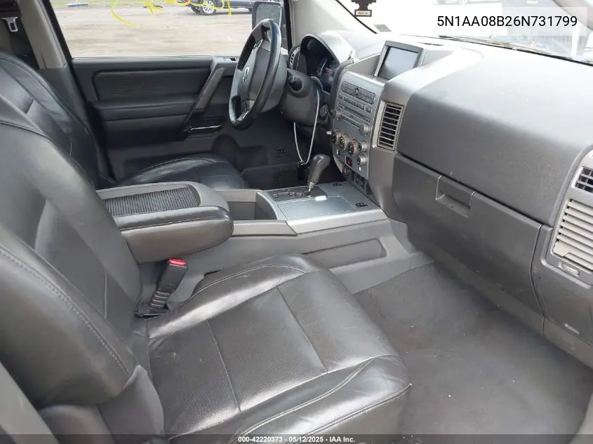 2006 Nissan Armada Le VIN: 5N1AA08B26N731799 Lot: 42220373