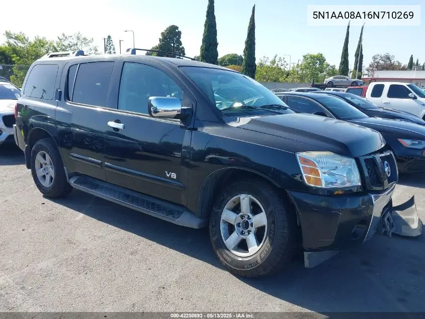 2006 Nissan Armada Se VIN: 5N1AA08A16N710269 Lot: 42250893