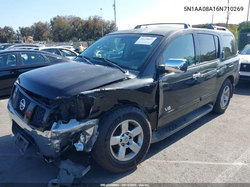 2006 Nissan Armada Se VIN: 5N1AA08A16N710269 Lot: 42250893