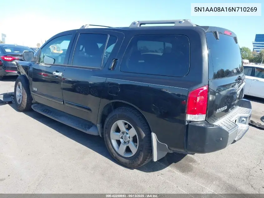 2006 Nissan Armada Se VIN: 5N1AA08A16N710269 Lot: 42250893