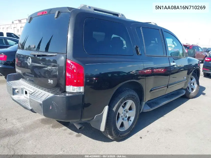 2006 Nissan Armada Se VIN: 5N1AA08A16N710269 Lot: 42250893