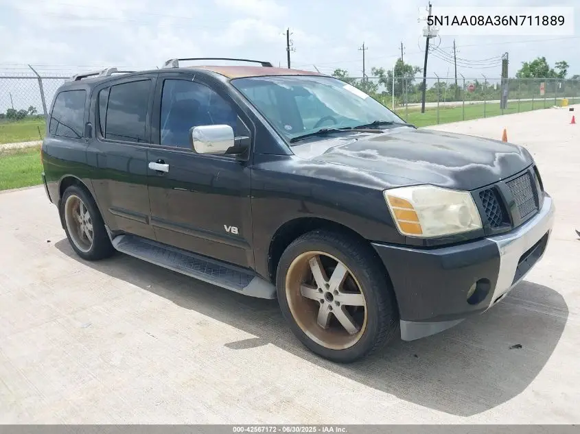 2006 Nissan Armada Se VIN: 5N1AA08A36N711889 Lot: 42567172