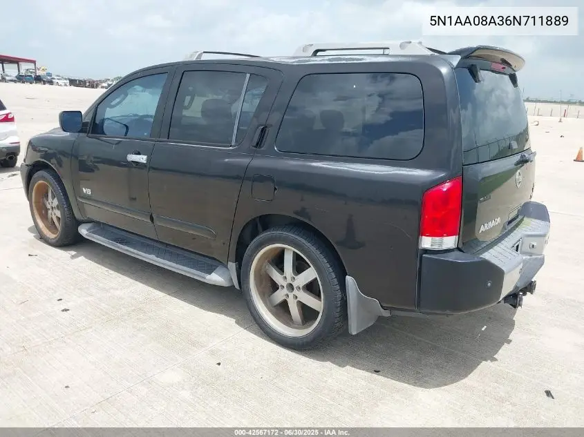 2006 Nissan Armada Se VIN: 5N1AA08A36N711889 Lot: 42567172