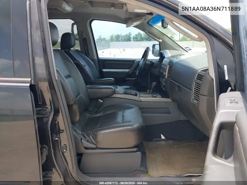 2006 Nissan Armada Se VIN: 5N1AA08A36N711889 Lot: 42567172