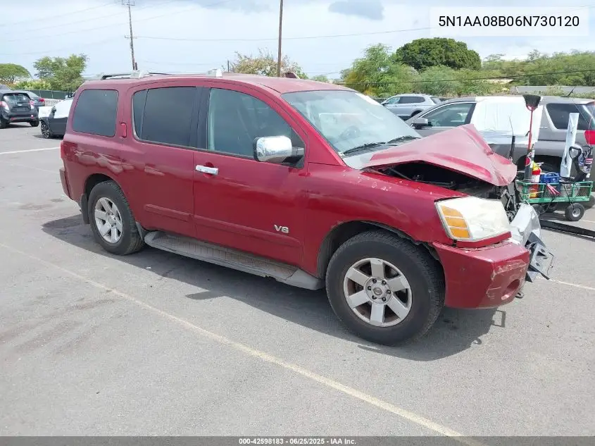 2006 Nissan Armada Le VIN: 5N1AA08B06N730120 Lot: 42598183