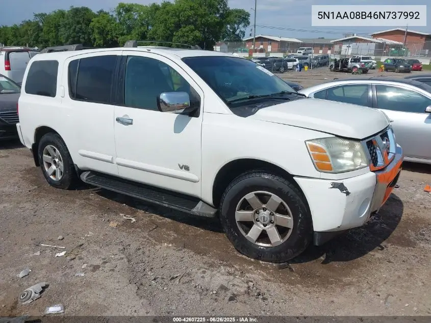 2006 Nissan Armada Le VIN: 5N1AA08B46N737992 Lot: 42607225