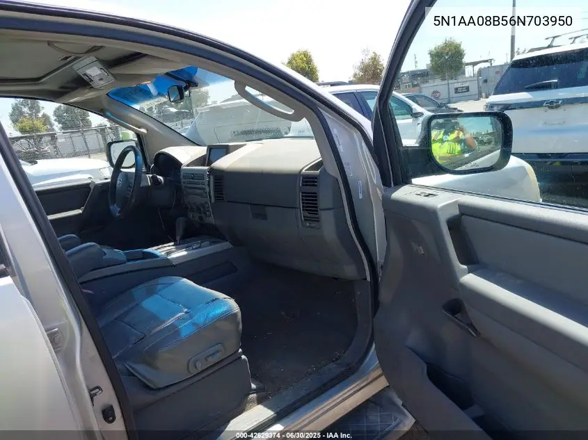 2006 Nissan Armada Le VIN: 5N1AA08B56N703950 Lot: 42629374