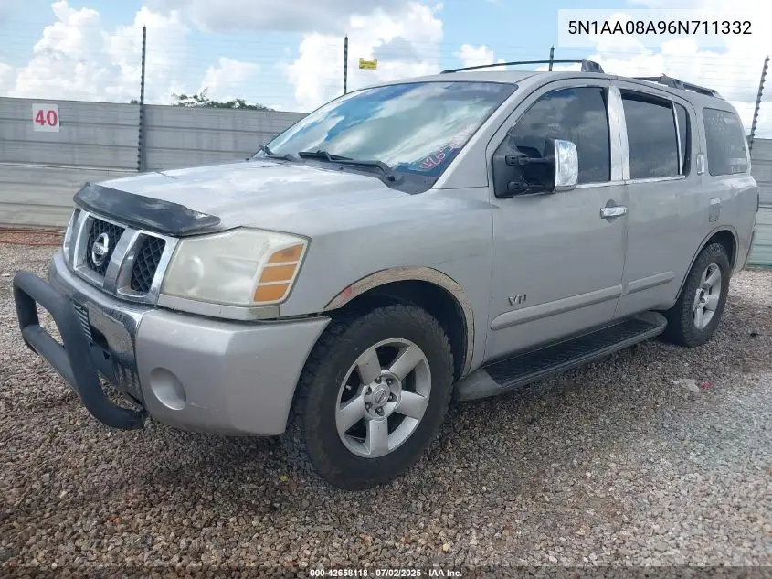 2006 Nissan Armada Se VIN: 5N1AA08A96N711332 Lot: 42658418