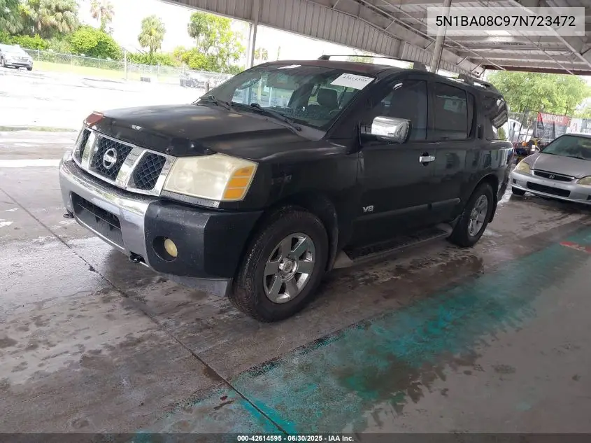 2007 Nissan Armada Le VIN: 5N1BA08C97N723472 Lot: 42614595