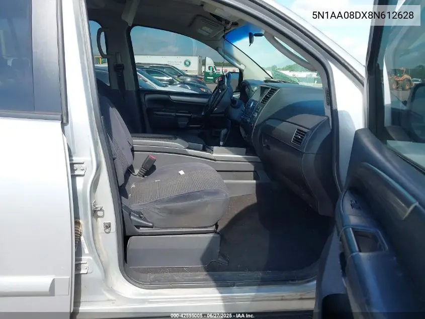 2008 Nissan Armada Se VIN: 5N1AA08DX8N612628 Lot: 42595005