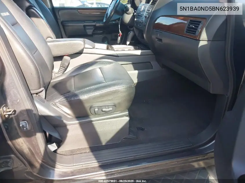 2011 Nissan Armada Platinum VIN: 5N1BA0ND5BN623939 Lot: 42579851
