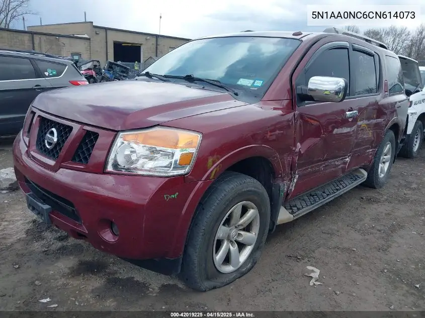2012 Nissan Armada Sv VIN: 5N1AA0NC6CN614073 Lot: 42019225