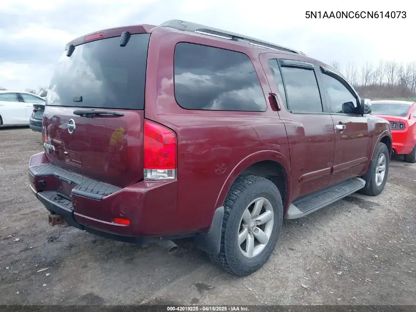 2012 Nissan Armada Sv VIN: 5N1AA0NC6CN614073 Lot: 42019225