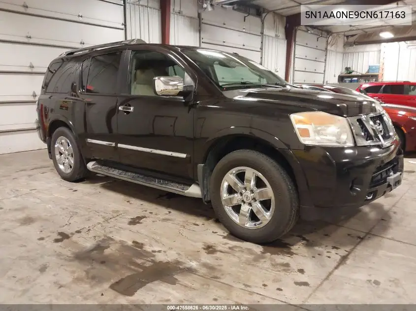 2012 Nissan Armada Platinum VIN: 5N1AA0NE9CN617163 Lot: 42558626