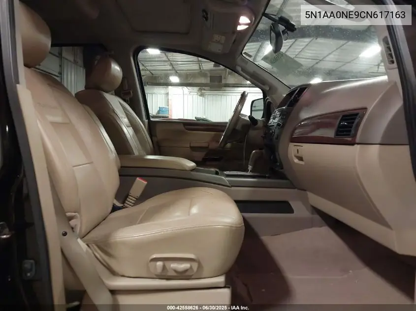 2012 Nissan Armada Platinum VIN: 5N1AA0NE9CN617163 Lot: 42558626