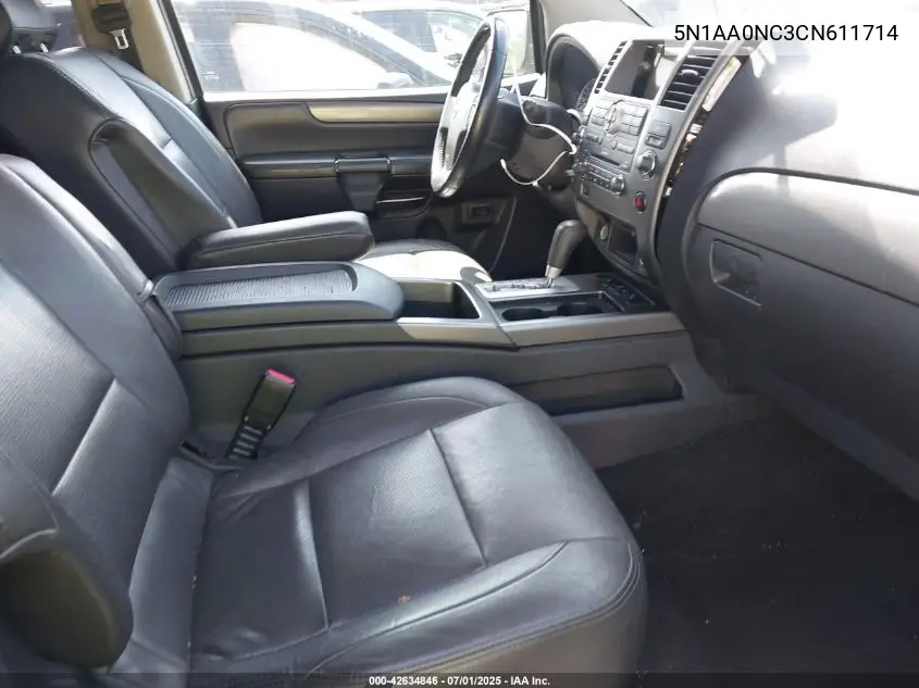 2012 Nissan Armada Sv VIN: 5N1AA0NC3CN611714 Lot: 42634846